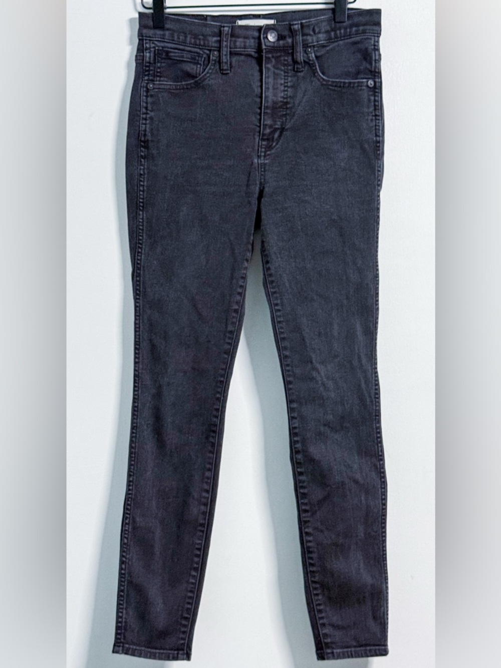 Madewell 10” High Rise Skinny Crop Jeans Women’s 28 Black Stretch